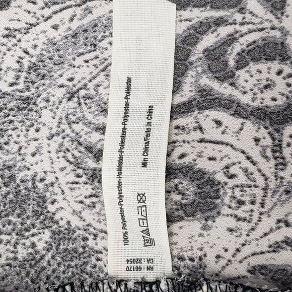 Free People Intimately Womens Black & White Paisley Nightgown Slip Large - Picture 7 of 8